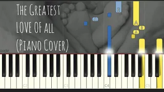 The Greatest Love of All - Whitney Houston (Piano Cover,  Synthesia Tutorial)