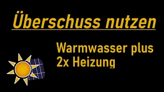 Photovoltaik Anlage Überschuss nutzen mit Shelly | Warmwasser + 2x Heizung