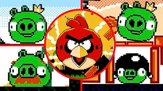 Angry Birds Famicom - All Bosses (Boss Fight)