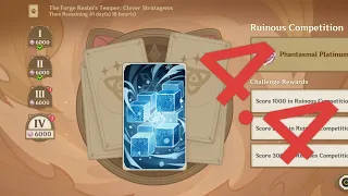 4.4 The Forge Realm's Temper: Clever Stratagems All Challenges 6000points+Decks - Genshin Impact TCG