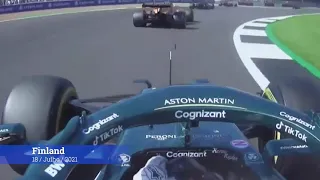 Battle between Alonso and Vettel - British GP - 2021