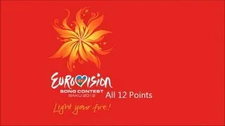 Eurovision 2012 All 12 Points