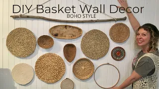 DIY Basket & Placemat Wall Decor - BOHO style 🏹