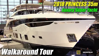 2018 Princess 35m Luxury Super Yacht - Walkaround - 2018 Boot Dusseldorf Boat Show
