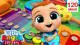 Bebé Juan toca instrumentos musicales | Canciones Infantiles con Bebé Juan🎵| Little Angel Español