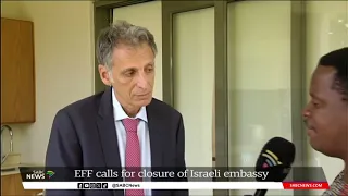 Israel's ambassador in SA Belotsercovsky on the Hamas conflict, protests and diplomatic relations