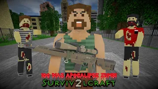 Vou sobreviver 100 dias em um apocalipse zumbi no Survivalcraft 2 | #1