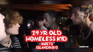 19 yr old homeless kid meets Islandboys *VERY EMOTIONAL*