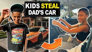 Sister & Brother Steal Dad's Car