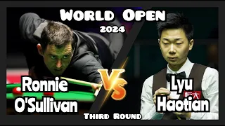 Ronnie O'Sullivan vs Lyu Haotian - World Open Snooker 2024 - Third Round Live (Full Match)