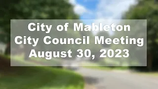 City of Mableton - City Council Meeting - 8/30/23