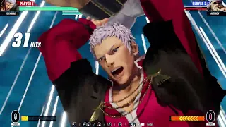 KoF XV: Orochi Yashiro, Orochi Shermie, Orochi Chris stun combo