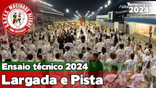 Mocidade Alegre 2024 | Largada e Pista - Ensaio Técnico | Samba ao vivo - #ETSP24