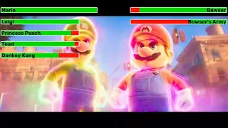 The Super Mario Bros. Movie (2023) Final Battle with healthbars 2/2