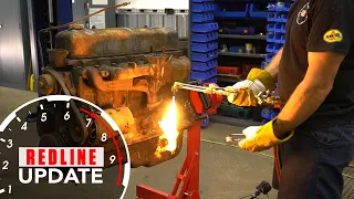 Disassembling our crusty Chevy "Stovebolt 6" engine project  | Redline Update #25