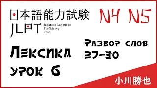 Лексика JLPT N4-N5 : слова 27-30 | Японский язык Санкт-Петербург СПБ