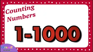 Counting 1-1000, Numbers 1-1000, Numeros 1-1000, Counting from 1-1000, Count to 1000, 1-1000