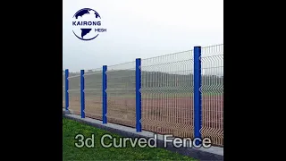 3D Curved Welded Wire Mesh Garden Fence