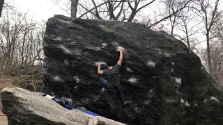 A.D.D. (V6) - NYC Bouldering: Central Park (Worthless Boulder)