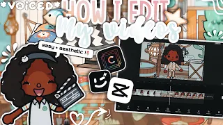 How I edit my videos 🌷🎬⭐️ *AESTHETIC* || *VOICED🎙️* || Toca Boca Life World 🌎💐🐠