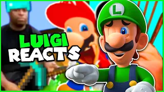 Luigi Reacts To SMG4 Funny Tik Toks!