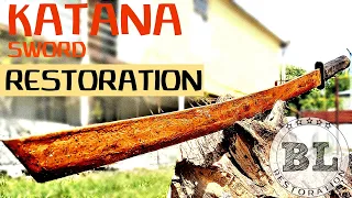 Old Rusty Japanese KATANA SWORD Restoration