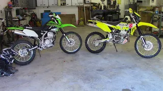 2021 KLX300s vs. DRZ400s