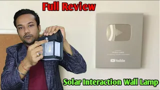 Solar Interaction Wall lamp Unboxing & Review   Solar lamp | Sabse Sasta Dolar lamp