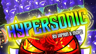 HYPERSONIC 100%! - My first extreme demon! - New Hardest - Geometry Dash - Blue032