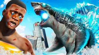 Becoming SHARK ZILLA In GTA 5 (Shark Attack)