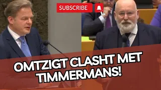 Flinke BOTSING tussen Omtzigt & schreeuwende Timmermans! 'Wat doet u nou?'