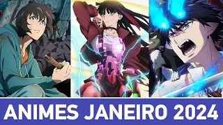 NOVOS ANIMES DE JANEIRO/INVERNO DE 2024 | Guia de Temporada