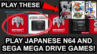 Play Nintendo Switch Online Expansion Pack Japanese N64/Sega Mega Drive Games EASILY!