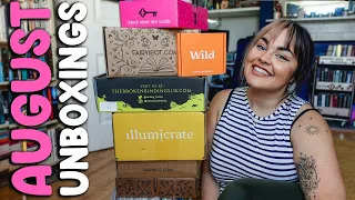 August Book Unboxing! Illumicrate, Fairyloot, Locked Library, & Special Editions! 2023 // AD