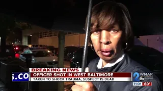 Baltimore Police Officer Shot