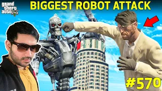 GTA 5 : TREVOR ARMY VS POWERFUL ROBOTS | GTA 5 GAMEPLAY #570