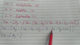 Class 6 ll Exercise 8D How to simplify Algebraic Expressions R.S. Aggarwal Step by step Sonu sir