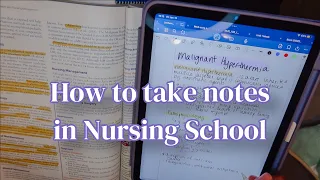 HOW TO TAKE NOTES IN NURSING SCHOOL | Fundamentals + Med Surg