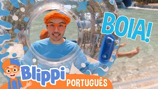 Blippi Passa o Dia no Parque Aquático! 🛟