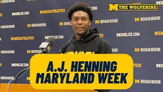 A.J. Henning On 'Deebo Samuel Role,' Punt Return Touchdown | Michigan Football Maryland Week