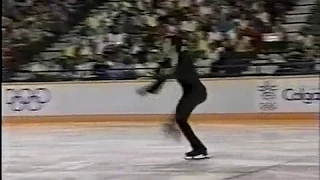 Christopher Bowman (USA) - 1988 Calgary, Figure Skating, Men's Long Program (US ABC)