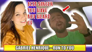 👑 GIVE HIM THE CROWN... NEW GABRIEL HENRIQUE REACTION (RUN TO YOU COVER) | Music Reaction 2023