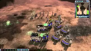 GDI vs Brutal Scrin Skirmish | Deadly Serato | Command & Conquer 3: Tiberium Wars Gameplay