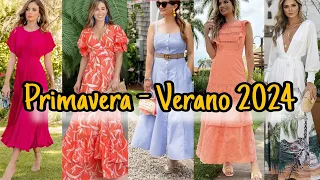 HERMOSOS VESTIDOS LARGOS CASUALES Y ELEGANTES PARA PRIMAVERA VERANO 2024