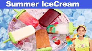 ICECREAM Popsicles । बच्चों की चॉक्लेट से बनाये 5 तरीके के झटपट आइसक्रीम | CookWithNisha