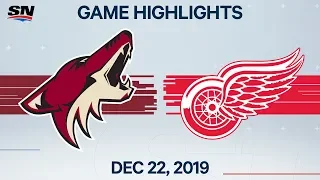 NHL Highlights | Coyotes vs Red Wings - Dec. 22, 2019