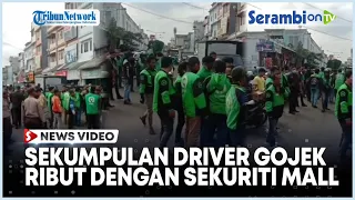 Driver Gojek Ribut dengan Security Medan Mall Berawal dari Ketabrak