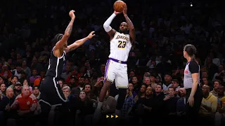 LeBron gets standing ovation in road win vs Brooklyn (40 PTS, 13-17 FG, 9-10 3PT) | March 31, 2024