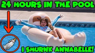 24 Hours At The Pool! We Shrunk Annabelle!