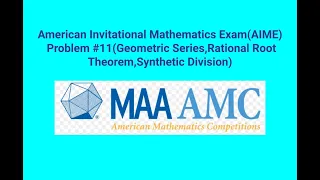 AIME Problem #11(Infinite Geometric Series)